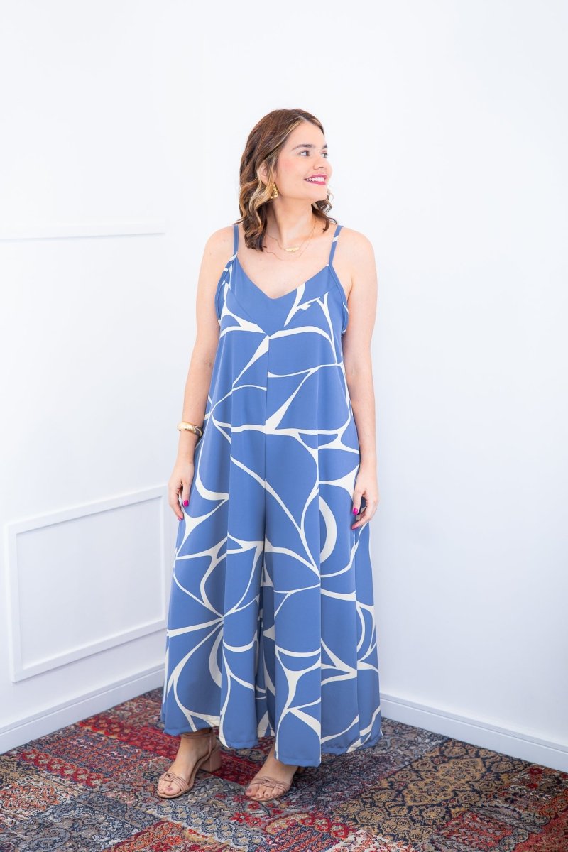 Macacão Grécia – Pantalona em Crepe com Alça Ajustável