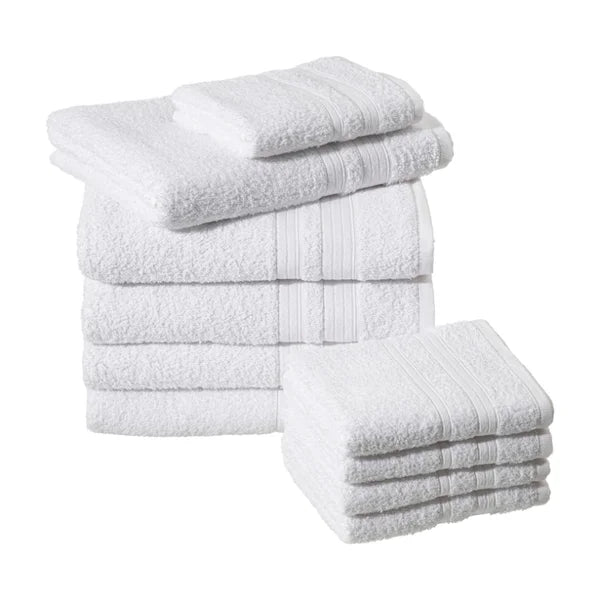 Toalha de banho branca luxuosa - máximo conforto.